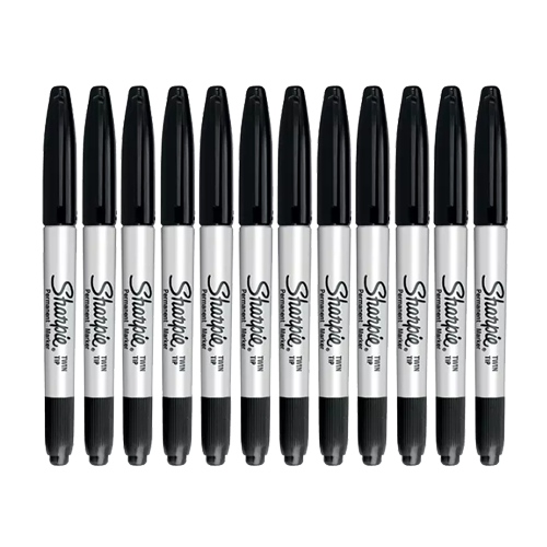 Sharpie Twin Tip Permanent Marker, Black