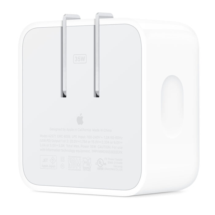 APPLE 35W Dual USB-C Port Compact Power Adapter - Image 4