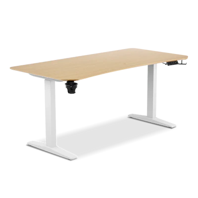 TTRacing Titus X Smart Standing Desk - Oak  (Table Top 1.4M and Frame-White 1.2m-1.8M)