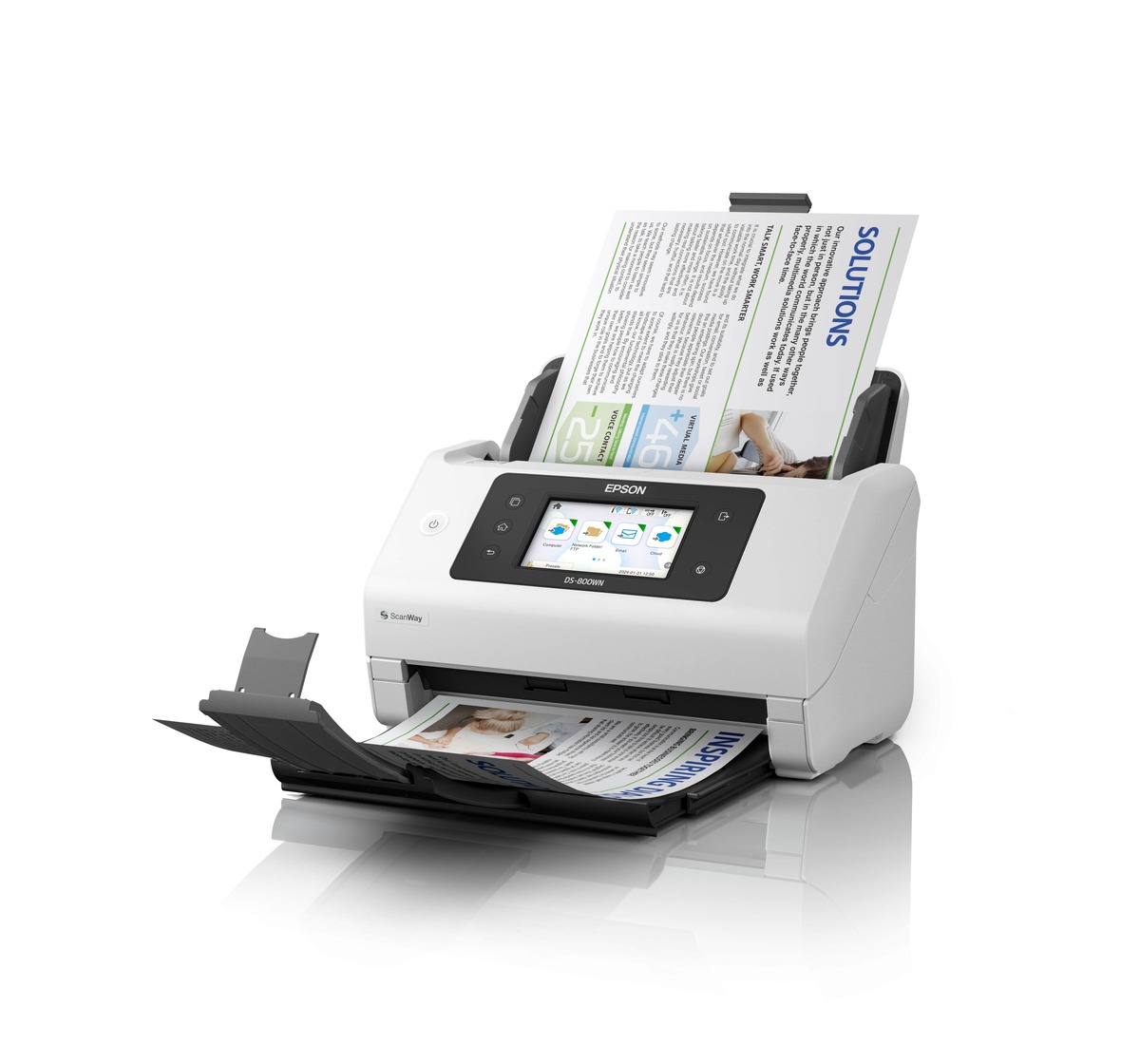 Epson WorkForce DS-800WN A4 Duplex Sheet-fed Document Scanner - Image 2